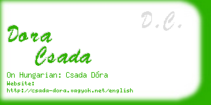 dora csada business card